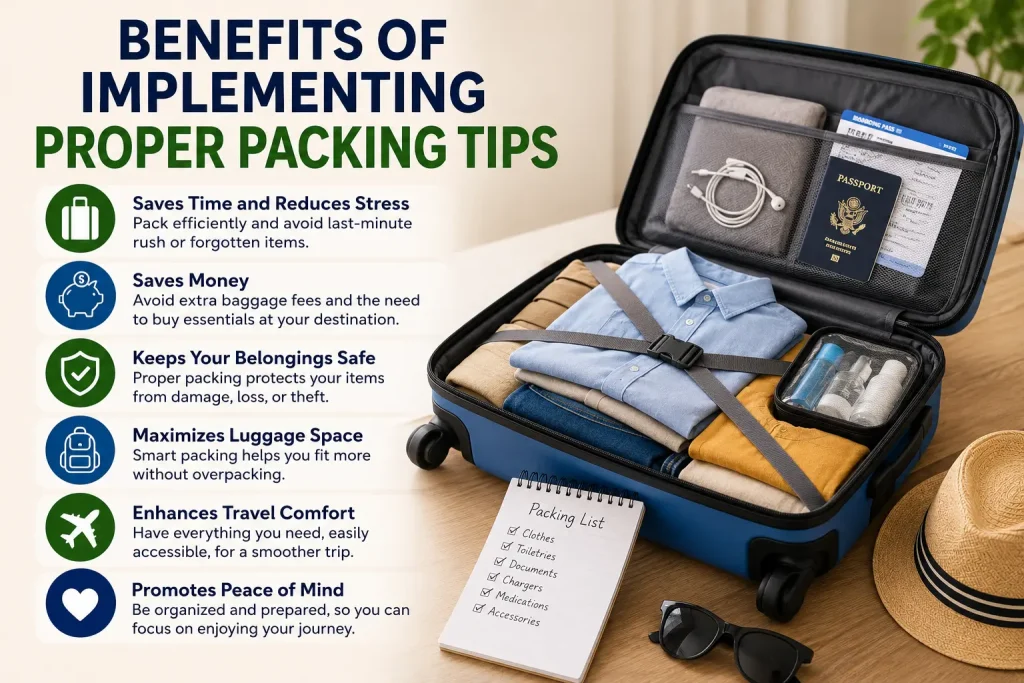 benefits of implementing proper packing tips