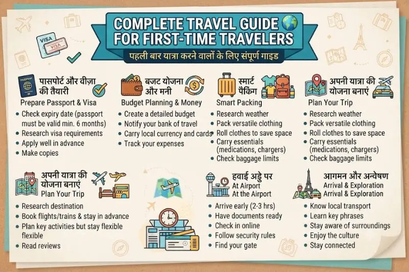 what is complete travel guide for first-time travelers