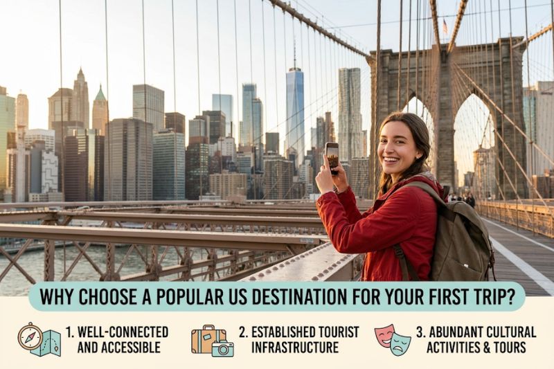 why choose a popular us destination for your first trip